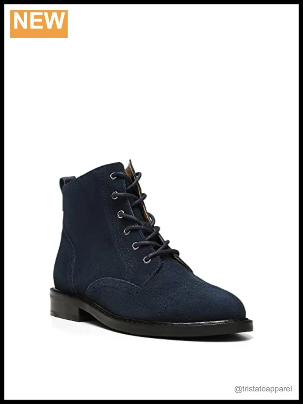 NYDJ Eileen Lace-Up Ankle Bootie Suede Heel 1
